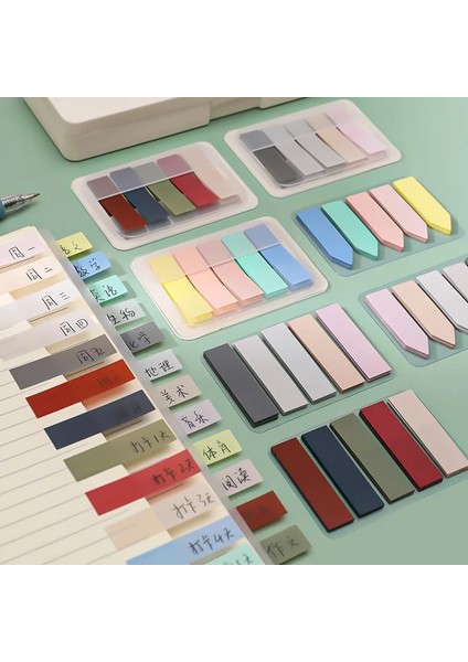 L Tarzı Morandi Su Geçirmez Düz Renk Endeksi Not Defteri Yapışkan Notlar Yapılacaklar Listesi Planlayıcısı Etiket Kırtasiye Sayfa Afiş Ofis Dekor (Yurt Dışından) modelleri