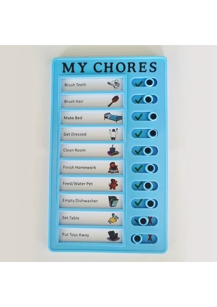 Mavi Stil Öz Disiplin Kontrol Listesi Yapışkan Notlar Günlük Haftalık Aylık Planlayıcı Not Defteri Kawaii Kırtasiye Not Defteri Ofis Okul Malzemeleri (Yurt Dışından)