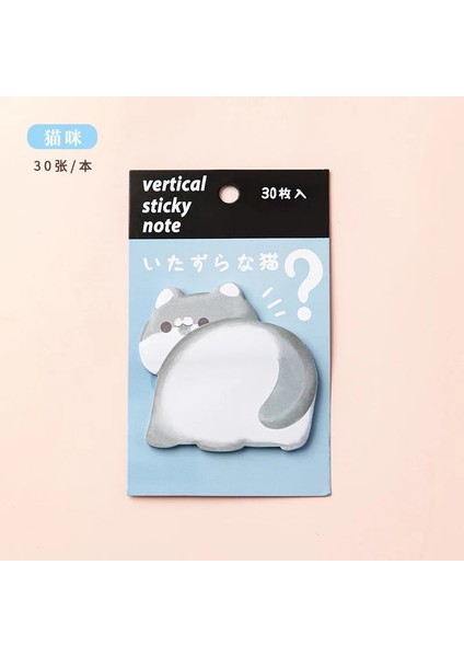 No.2 Tarzı Kore Kırtasiye Kawaii Karikatür Kedi Yapışkan Not Defteri Pad Marker It Not Planlayıcısı Çıkartmalar Sevimli Ofis Malzemeleri Okul Malzemeleri (Yurt Dışından)