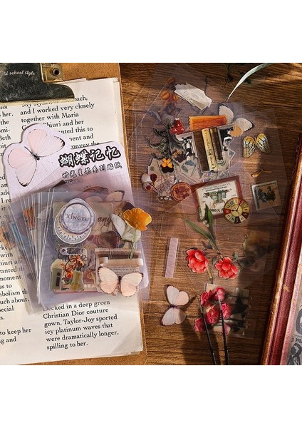 Beyaz Stil Ack Karalama Defteri Çıkartmalar Paketi Vintage Malzemeler Dekor Önemsiz Dergisi Dıy Fotoğraf Albümü Kolaj Günlüğü Etiket Kırtasiye (Yurt Dışından) fırsatları