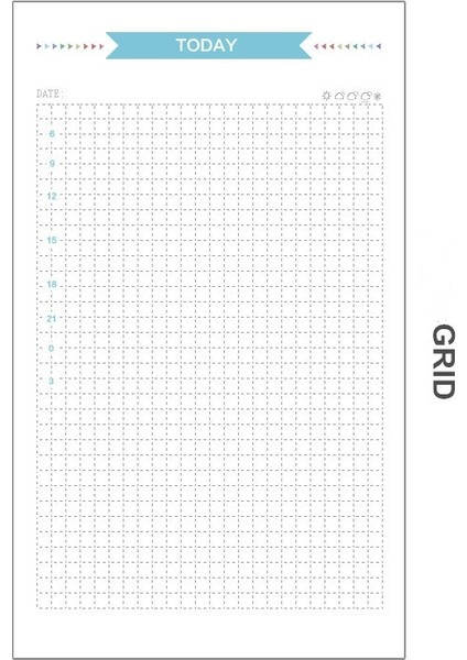 Günlük Tarz A6 45 Sayfa A5 A6A7 Gevşek Yaprak Defter Dolum Spiral Ciltleyici Iç Sayfa Haftalık Aylık Yapılacaklar Çizgi Nokta Izgara Içinde Kağıt Kırtasiye (Yurt Dışından)