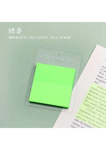 Turuncu Tarzı 50 Yaprak Renkli Şeffaf Su Geçirmez Yayınlandı 50*50MM Yapışkan Not Pedleri Not Defterleri Okul Kırtasiye Ofis Malzemeleri Için Pozisyonlar (Yurt Dışından) fırsatları