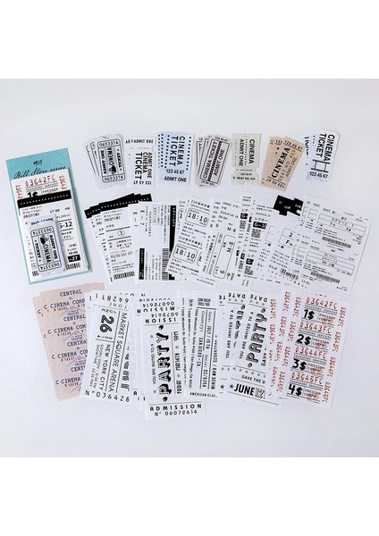 Bir Stil Journamm Ack Bilet Tarzı Kraft El Işi Kağıdı Dekor Önemsiz Dergisi Yaratıcı Kırtasiye Dıy Scrapbooking Vintage Malzeme Kağıt Seti (Yurt Dışından)