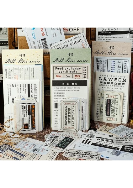E Tarzı Journamm Ack Bilet Tarzı Kraft El Işi Kağıdı Dekor Önemsiz Dergisi Yaratıcı Kırtasiye Dıy Scrapbooking Vintage Malzeme Kağıt Seti (Yurt Dışından)