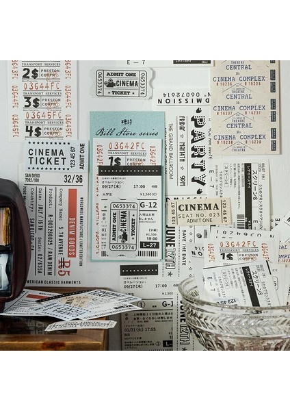 E Tarzı Journamm Ack Bilet Tarzı Kraft El Işi Kağıdı Dekor Önemsiz Dergisi Yaratıcı Kırtasiye Dıy Scrapbooking Vintage Malzeme Kağıt Seti (Yurt Dışından)