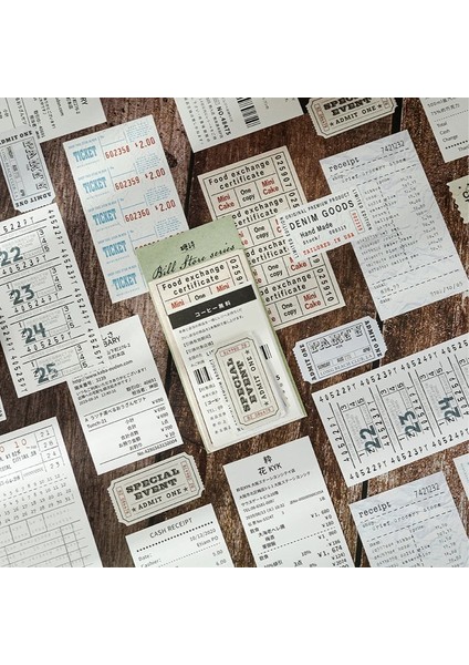 E Tarzı Journamm Ack Bilet Tarzı Kraft El Işi Kağıdı Dekor Önemsiz Dergisi Yaratıcı Kırtasiye Dıy Scrapbooking Vintage Malzeme Kağıt Seti (Yurt Dışından)