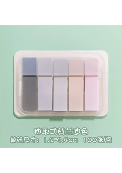 G Tarzı Morandi Su Geçirmez Düz Renk Endeksi Not Defteri Yapışkan Notlar Yapılacaklar Listesi Planlayıcısı Etiket Kırtasiye Sayfa Afiş Ofis Dekor (Yurt Dışından)