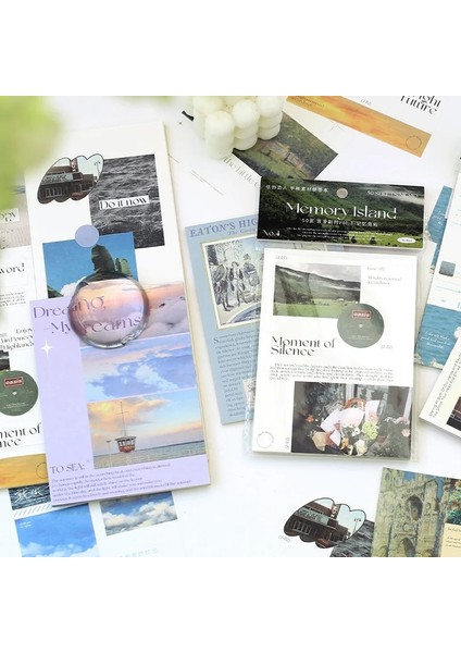 No.5 Tarzı 50 Adet Vintage Manzara Resim Koleksiyonu Kolaj Scrapbooking Dergisi Malzeme Kağıt Dıy Retro Kağıtları Yaratıcı Memo Kırtasiye (Yurt Dışından) indirimleri