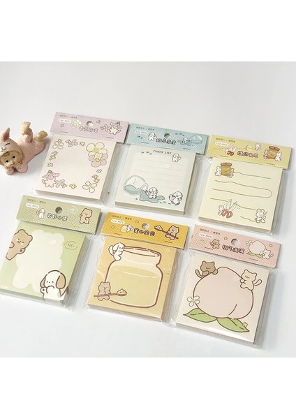 Bir Stil Eets Ayı Köpek Yavrusu Tavşan Bloknot Kırtasiye Not Defteri Dıy Karalama Defteri Kontrol Listesi Mesaj Not Kağıdı Okul Ofis Malzemeleri (Yurt Dışından) fiyatları