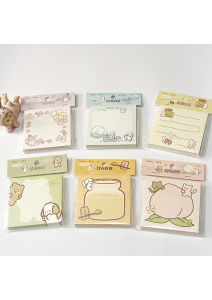 Bir Stil Eets Ayı Köpek Yavrusu Tavşan Bloknot Kırtasiye Not Defteri Dıy Karalama Defteri Kontrol Listesi Mesaj Not Kağıdı Okul Ofis Malzemeleri (Yurt Dışından) modelleri