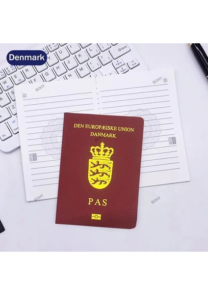 Danimarka Tarzı 9X12,5 cm 32 Ülke Pasaport Dizüstü Prop Yaratıcı Filme Simülasyon Dergisi Kırtasiye Okul Malzemeleri Için (Yurt Dışından)