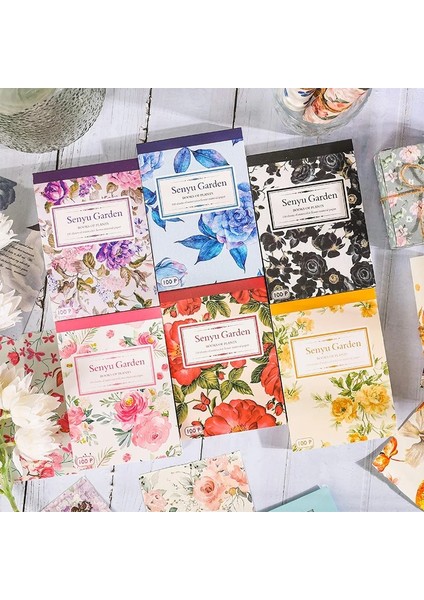 C Tarzı Nedıe Ack Çiçek Kraft El Işi Kağıdı Seti Dıy Scrapbooking Sanat Estetik Kolaj Kırtasiye Dekor Önemsiz Dergisi Arka Plan Kağıdı (Yurt Dışından)
