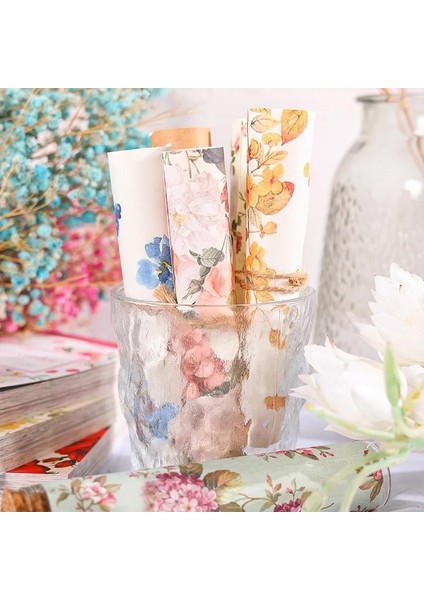 C Tarzı Nedıe Ack Çiçek Kraft El Işi Kağıdı Seti Dıy Scrapbooking Sanat Estetik Kolaj Kırtasiye Dekor Önemsiz Dergisi Arka Plan Kağıdı (Yurt Dışından)