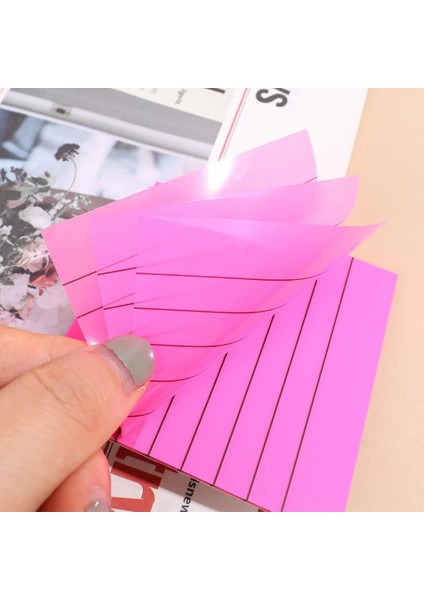 Kırmızı Stil 50 Yaprak Astarlı Şeffaf Yayınlanan Yapışkan Not Defterleri Bloknotlar Dergisi Okul Kırtasiye Ofis Malzemeleri Pet Sekmeler Bloknot (Yurt Dışından) fırsatları