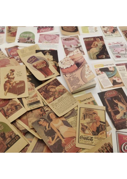 No.7 Tarzı Retro Cheesecake Poster Scrapbooking Dergisi Kolaj Malzemesi Kağıt Kart Yapımı Dıy Vintage Karışık Kağıt Yaratıcı Not Kırtasiye (Yurt Dışından) modelleri