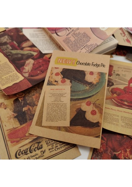 No.7 Tarzı Retro Cheesecake Poster Scrapbooking Dergisi Kolaj Malzemesi Kağıt Kart Yapımı Dıy Vintage Karışık Kağıt Yaratıcı Not Kırtasiye (Yurt Dışından) indirimleri