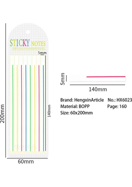 Floresan Tarzı Macaron Renk Notları Daha Sıkı Okul Ofis Aracı Çok Renkli Yapışkan Notlar Su Geçirmez Öğrenci Kırtasiye Şeffaf (Yurt Dışından)