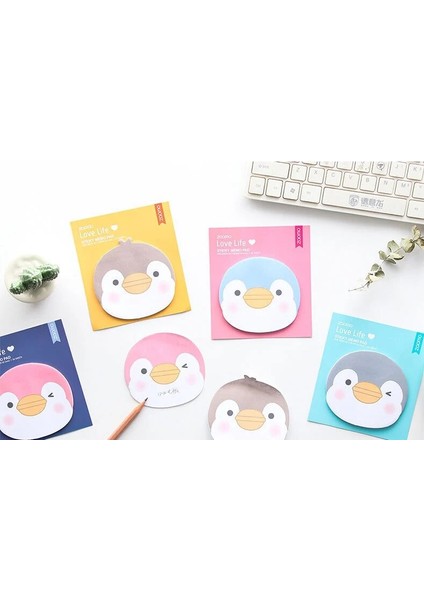 No.2 Tarzı Karikatür Penguen Kendinden Yapışkanlı Bloknot Yapışkan Notlar Hatırlatıcı Panoları Imi Okul Ofis Arzı Papelaria (Yurt Dışından) fiyatları