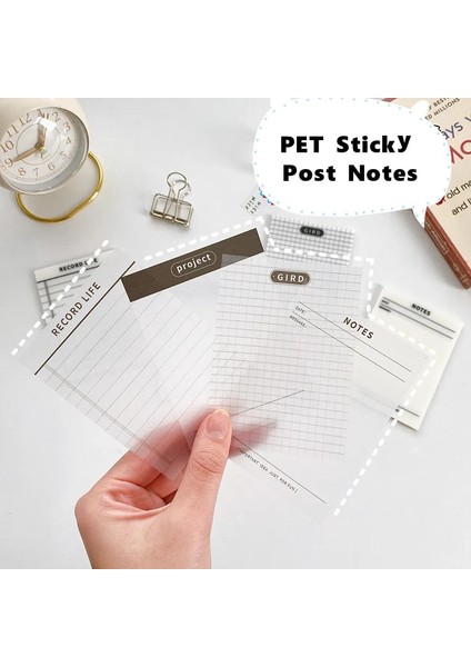Not Stili Sharkbang Eets Pet Yapışkan Notlar Linegirdproject Paperlaria Memo Not Defteri Şeffaf Işaret Kağıdı Okul Ofis Kırtasiye (Yurt Dışından) fiyatları