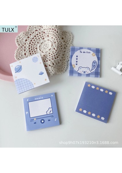 Bir Stil Tulx Kawaii Sabit Sabit Kağıt Kawaii Dekor Kırtasiye Yapışkan Notlar Ofis Dekorasyon Bloknot Kırtasiye (Yurt Dışından) fiyatları