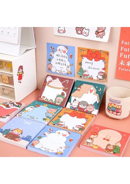 Bir Stil 80 Sayfa Kawaii Noel Baba Noel Bloknot Yapışkan Notlar Yaprak Yapılacaklar Listesi Planlayıcısı Etiket Etiket Okul Ofis Kırtasiye (Yurt Dışından)