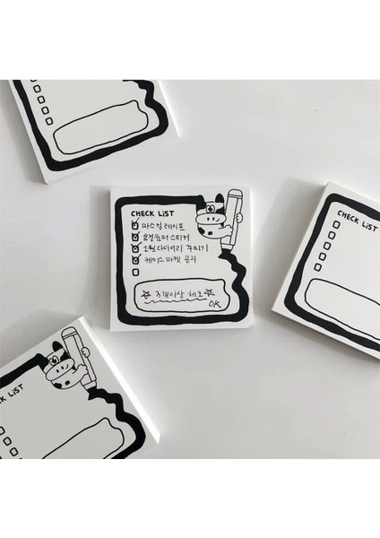 No.8 Tarzı 1 Paket Kawaii Inek Koala Ayı Not Planlayıcısı Mesaj Not Defteri Kore Ins Kırtasiye Not Defteri Ofis Mesaj Bırakın Ofis Malzemeleri (Yurt Dışından)