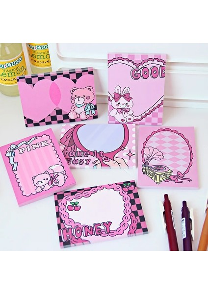 Sarı Stil Mınkyeets Kawaii Aşk Kalp Pembe Serisi Bloknot Kağıt Yapılacaklar Listesi Dergisi Not Paperlaria Dıy Malzeme Kırtasiye (Yurt Dışından)