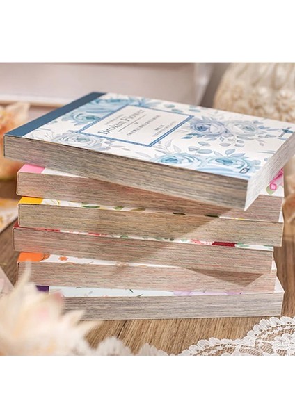 E Tarzı Eets Suluboya Çiçek Retro Yırtılabilir Not Defteri Scrapbooking Dergisi Dekorasyon Arka Plan Malzeme Notlar Kağıt Kırtasiye (Yurt Dışından) fırsatları