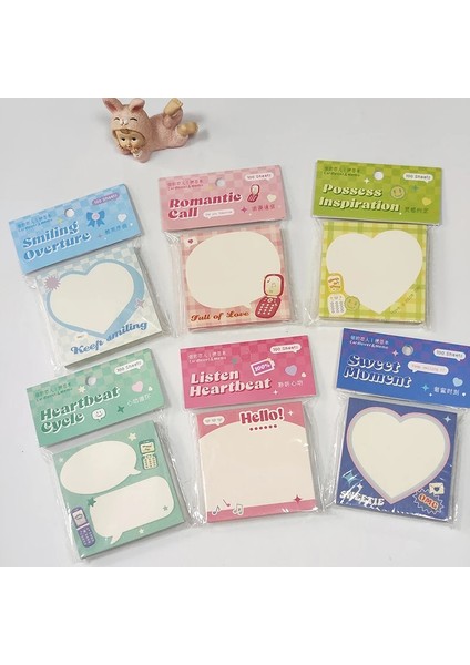 Bir Stil Kalp Atışı Bloknot Dekorasyon Scrapbooking Günlüğü Dıy Malzeme Mesaj Notu Kağıt Not Defteri Sevimli Okul Kırtasiye (Yurt Dışından) modelleri