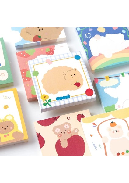Bir Stil Eets Kawaii Ayı Ailesi Serisi Bloknot Öğrenci Dizüstü Kırtasiye Sevimli Günlüğü Yapışkan Notlar Ofis ve Okul Malzemeleri (Yurt Dışından) fırsatları