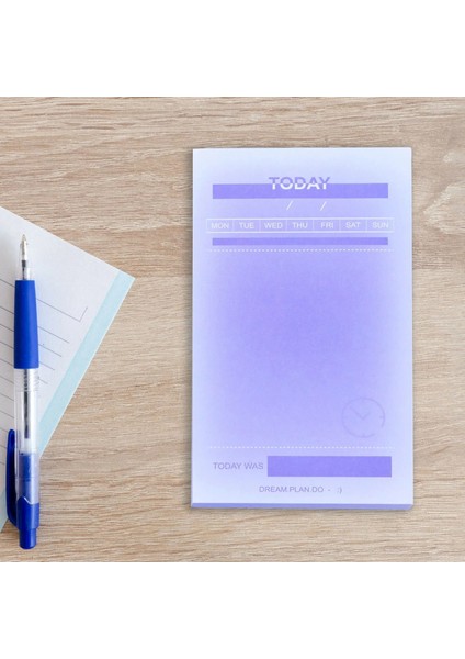 H Tarzı 50 Sayfa Kore Kırtasiye Sevimli Çalışma Notları Bugünün Hafta Planı Not Defteri Ev Alışveriş Listesi Kayıt Ofis Kırtasiye Okul Malzemeleri (Yurt Dışından)