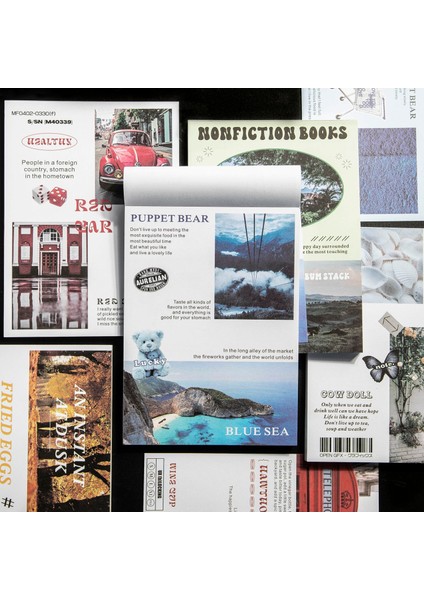 Bqb-Zmzd-03 Tarzı 50 Sayfa Dream Island Serisi Vintage Kore Tarzı El Kitabı Malzeme Bloknot Yaratıcı Dıy Önemsiz Dergisi Kolaj Dekor Kırtasiye (Yurt Dışından) fiyatları