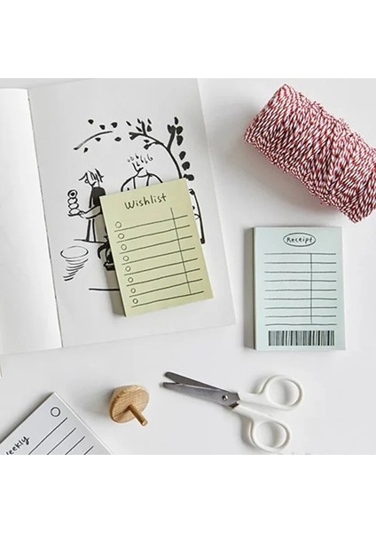 No.9 Stili Bloknot Kawaii Kırtasiye Ofis Aksesuarı Okul Malzemeleri Yapılacaklar Listesi Notları Unutma Listesi Makbuz Not Defteri Haftalık Plan (Yurt Dışından) modelleri