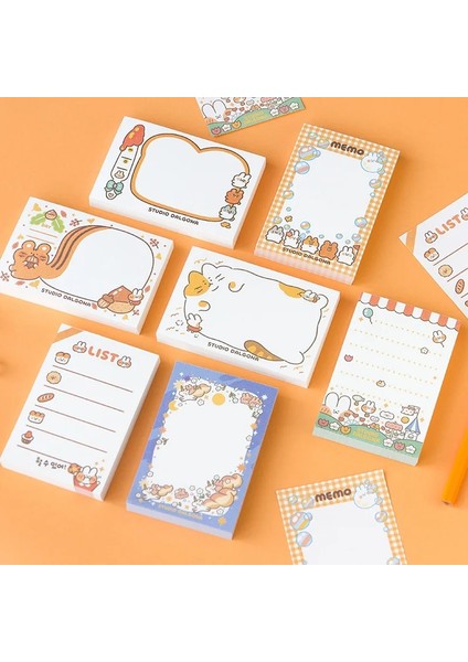 C Tarzı Eets Güzel Ekmek Tavşan Bloknot Kawaii Kırtasiye N Kez Yapışkan Notlar Taşınabilir Not Defteri Okul Ofis Arzı Papeleria (Yurt Dışından) fırsatları