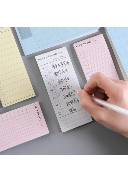 Kontrol Listesi Stili Gün Planı Hafta Planı Aylık Plan Daha Detaylı Liste Defter Not Defteri Defterini Günlük Notlar Planlayıcı Günlük Ofis Kırtasiye (Yurt Dışından) modelleri