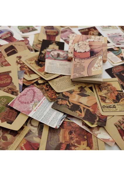 No.8 Tarzı Retro Cheesecake Poster Scrapbooking Dergisi Kolaj Malzemesi Kağıt Kart Yapımı Dıy Vintage Karışık Kağıt Yaratıcı Not Kırtasiye (Yurt Dışından) fırsatları