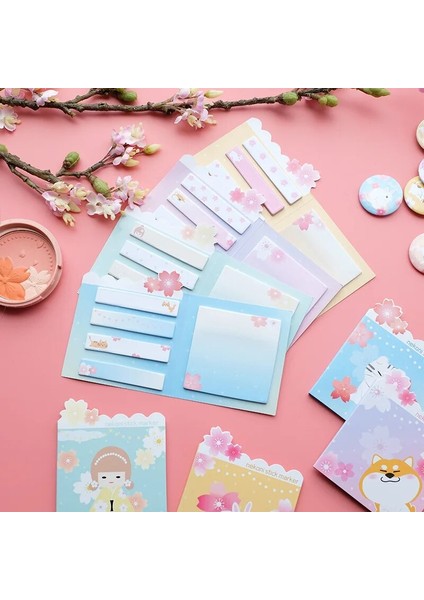 No.3 Tarzı Kore Ithalat Nekoni Tavşan Kiraz Sakura Shiba Bloknot Yapışkan Notlar Sopa Işaretleyici Yapılacaklar Listesi Planlayıcısı Etiket Kırtasiye (Yurt Dışından) fiyatları