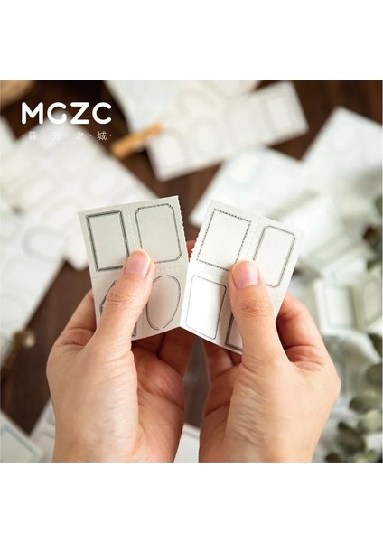 No.3 Tarzı Vintage Sınır Dekoratif Yapışkanlı Çerçeve Etiket Yazılabilir Kağıt Kitap Çerçevesi Not Defteri Malzeme Kağıt Scrapbooking Etiket Kırtasiye (Yurt Dışından) indirimleri