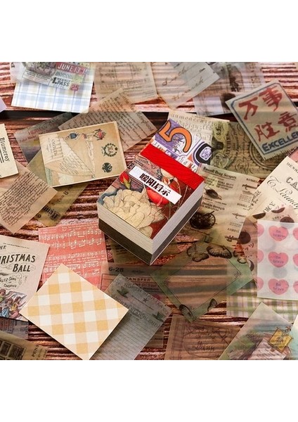 D Tarzı 400 Sayfa Çiçekli Whiser Malzeme Kağıt Retro Film Posteri Bloknot Dekoratif Günlük Kırtasiye Scrapbooking Günlüğü Albümü Etiketli (Yurt Dışından)