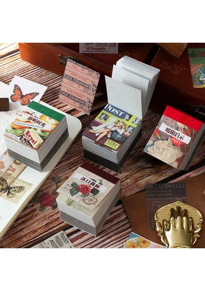 D Tarzı 400 Sayfa Çiçekli Whiser Malzeme Kağıt Retro Film Posteri Bloknot Dekoratif Günlük Kırtasiye Scrapbooking Günlüğü Albümü Etiketli (Yurt Dışından) fiyatları
