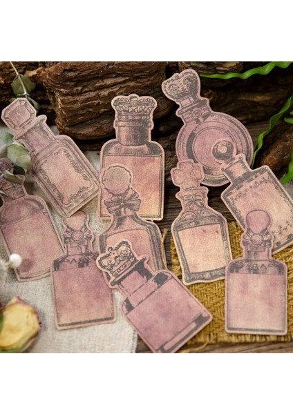 No.5 Tarzı 30 Sayfa Vintage Şişe Malzemesi Kağıt Züccaciye Kartları Kolaj Önemsiz Dergi Için Yaratıcı Kırtasiye Dıy Retro Dekorasyon Kağıdı (Yurt Dışından)
