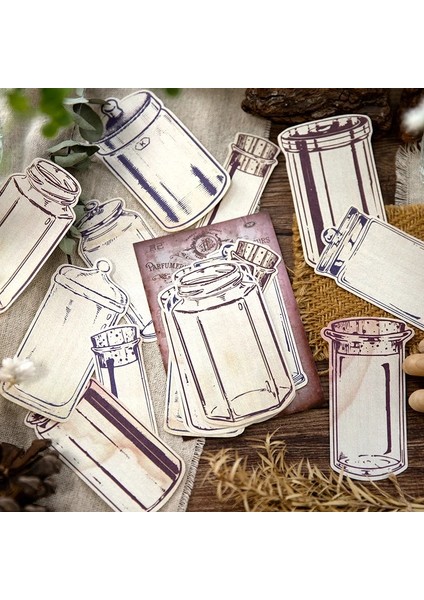 No.5 Tarzı 30 Sayfa Vintage Şişe Malzemesi Kağıt Züccaciye Kartları Kolaj Önemsiz Dergi Için Yaratıcı Kırtasiye Dıy Retro Dekorasyon Kağıdı (Yurt Dışından)