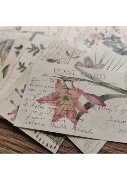 No.2 Tarzı Vintage Antetli Çiçek Scrapbooking Dergisi Malzeme Kağıt Kart Yapımı Dıy Retro Kağıt Etiket Yaratıcı Memo Kırtasiye (Yurt Dışından) modelleri