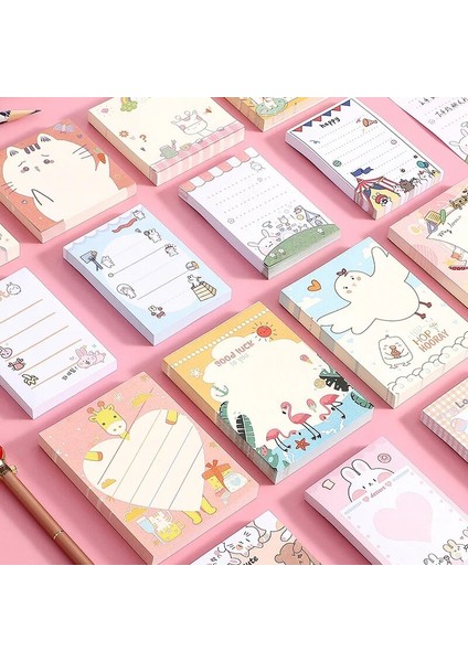 No.9 Stili TULX100PIECE Kawaii Bloknot Kawaii Kırtasiye Bloknotlar Kırtasiye Kawaii Dekor Sevimli Yapışkan Notlar (Yurt Dışından) modelleri
