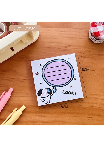 A8 Tarzı 80 Yaprak Karikatür Bloknot Yapışkansız Yapışkan Notlar Sevimli Mesaj Panosu Kullanışlı ve Kullanımı Kolay Kawaii Kırtasiye (Yurt Dışından)