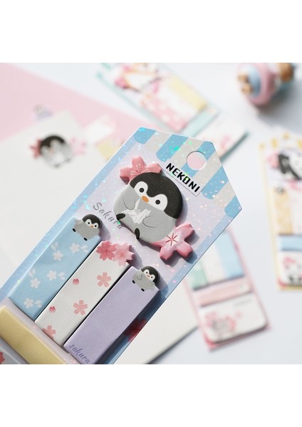 No.4 Stili 1 Adet Kawaii Sakura Penguba Inu Not Defteri Hayvan Yapışkan Not Mesaj Etiket N Kez Scrapbooking Imleri Etiket Kırtasiye (Yurt Dışından)