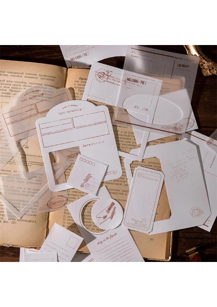 No.1 Stili Vintage Notlar Koleksiyonu Fatura Bloknot Çerçevesi Yazılabilir Kağıt Dekoratif Kırtasiye Scrapbooking Günlüğü Albümü Etikel Malzeme Kağıt (Yurt Dışından)