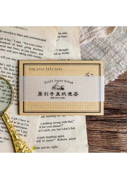 Yazma Stili 1 Paket Bloknot Sülfürik Asit Kraft Kağıt Kelime Kitabı Taşınabilir Plan Dekorasyon Yazma Kırtasiye 65* (Yurt Dışından)