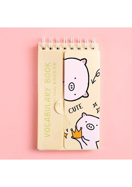 No.6 Stili Sevimli Meyve Kelime Kitabı Taşınabilir Bobin Defter Karikatür Çilek Avokado Yapışkan Notlar Öğrenme Bloknot Kore Kırtasiye (Yurt Dışından)