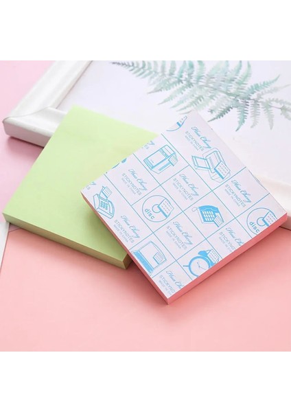 Yeşil Stil Sevimli Kawaii Sekmeler Yapışkan Notlar Bloknot Kırtasiye Renkli Ofis Not Bloknot Okul Pedleri Sabit Çarşaf Not Defteri A6X3 (Yurt Dışından) modelleri